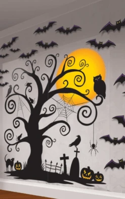 AMSCAN Halloween Wall Scene Kit