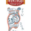 Vintage Skull Tattoo Transfer