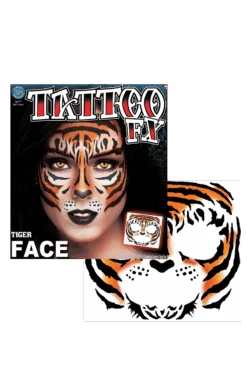 Tiger Face Tattoo Transfer