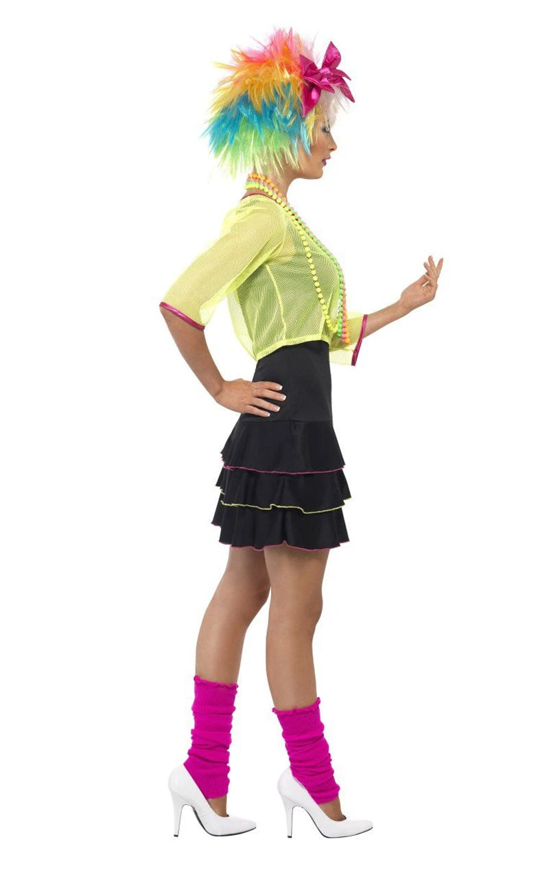 Smiffys Womens 80s Girl Costume 4 Smiffys Womens 80s Girl Costume - Image 2