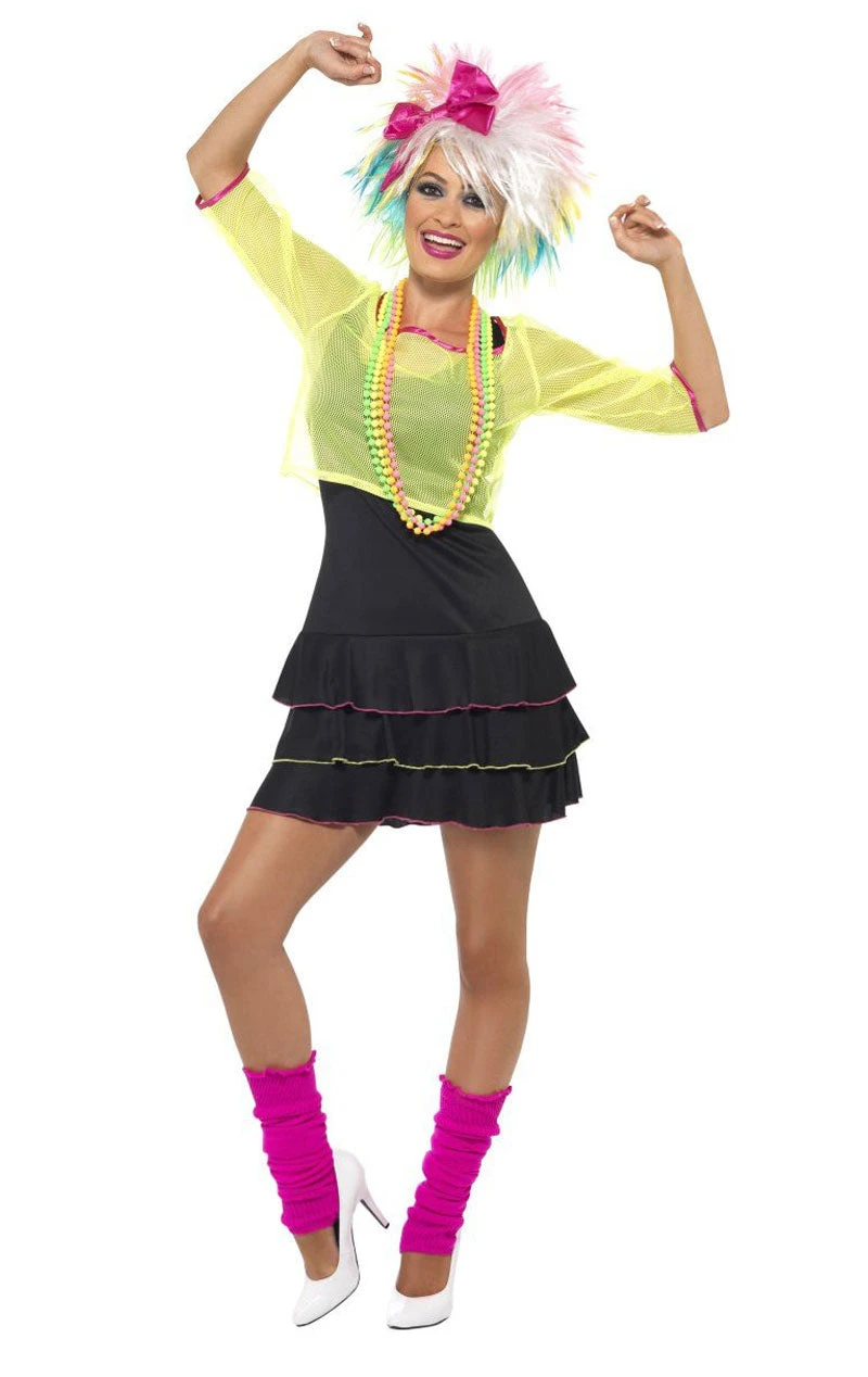 Smiffys Womens 80s Girl Costume 6 Smiffys Womens 80s Girl Costume - Image 4