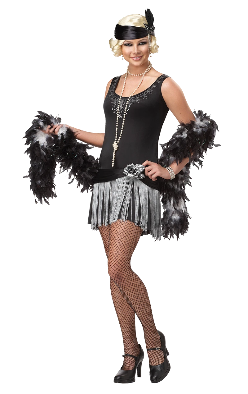 Teen Flapper Girl Costume 3 Teen Flapper Girl Costume