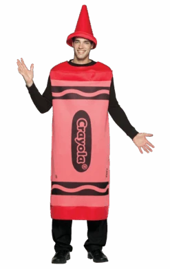 Mens Red Crayola Costume