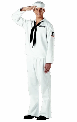 GENERIC Mens White Sailor Costume