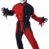 Adult Red And Black Evil Jester Costume 2 Adult Red And Black Evil Jester Costume -Masquerade Costumes 00091451p