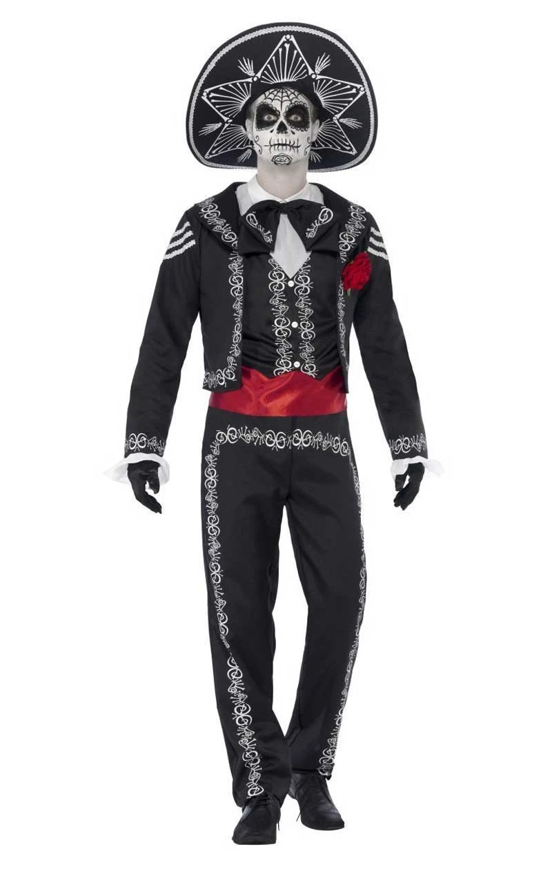 Smiffys Mens Day Of The Dead Senor Bones Costume 3 Smiffys Mens Day Of The Dead Senor Bones Costume