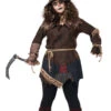 GENERIC Womens Plus Size Creepy Scarecrow Costume
