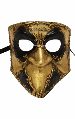 GENERIC Gold Bauta Masquerade Facepiece
