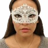 GENERIC White Metal Masquerade Facepiece