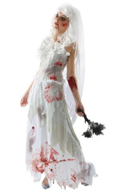 GENERIC Womens Deadly Bride Halloween Costume