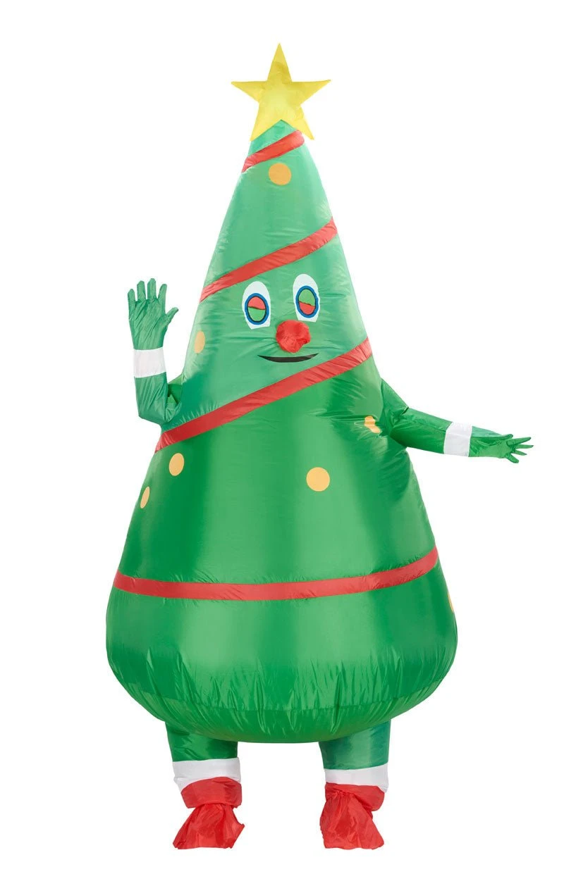 GENERIC Adult Inflatable Christmas Tree Costume 3 GENERIC Adult Inflatable Christmas Tree Costume
