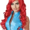 GENERIC Adult Pop Art Red Superhero Wig -Masquerade Costumes adult pop art red superhero wig 309597