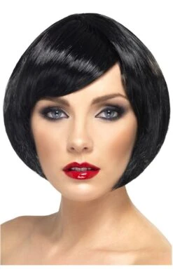 Smiffys Black Short Babe Wig
