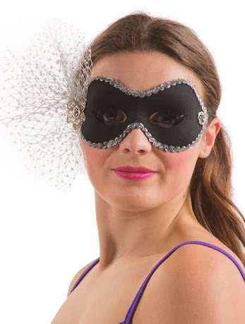 GENERIC Black And Silver Masquerade Facepiece 3 GENERIC Black And Silver Masquerade Facepiece