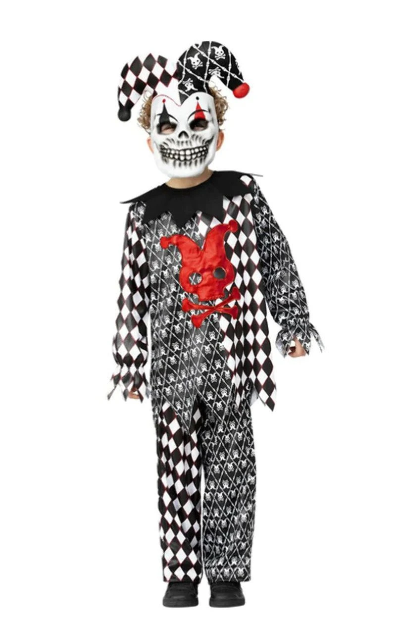 GENERIC Childrens Evil Jester Costume 4 GENERIC Childrens Evil Jester Costume - Image 2