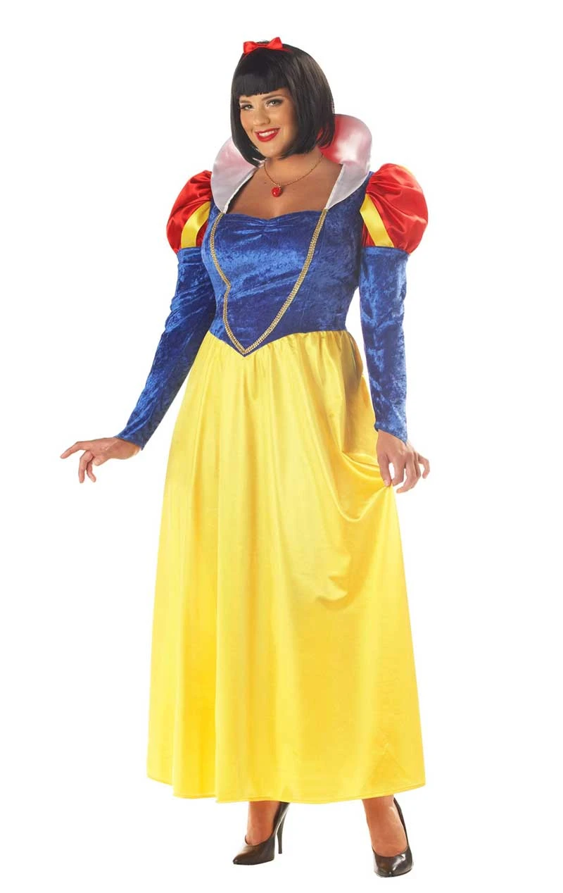 Womens Plus Size Classic Snow White Costume 3 Womens Plus Size Classic Snow White Costume