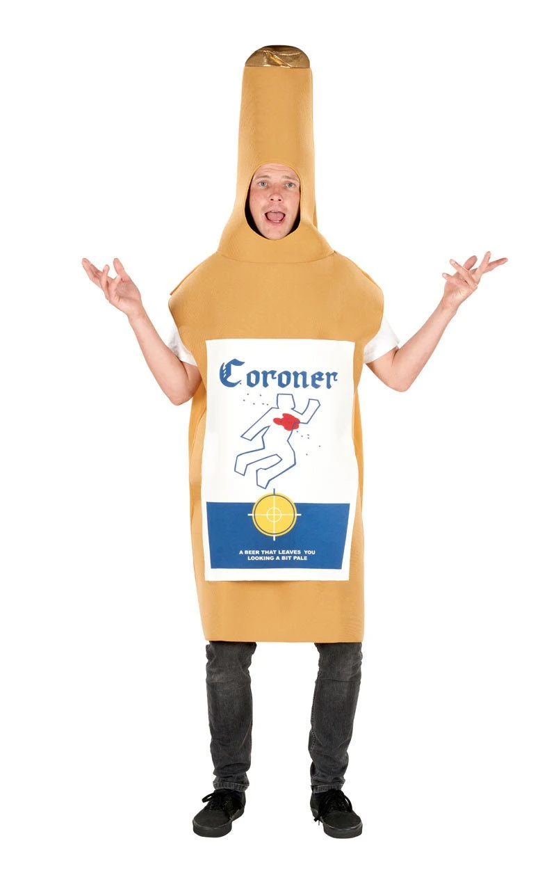 GENERIC Adult Coroner Beer Bottle Costume 3 GENERIC Adult Coroner Beer Bottle Costume