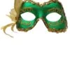GENERIC Green And Gold Masquerade Mask -Masquerade Costumes green and gold masquerade mask 842290