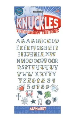 Knuckles Temporary Tattoo Set