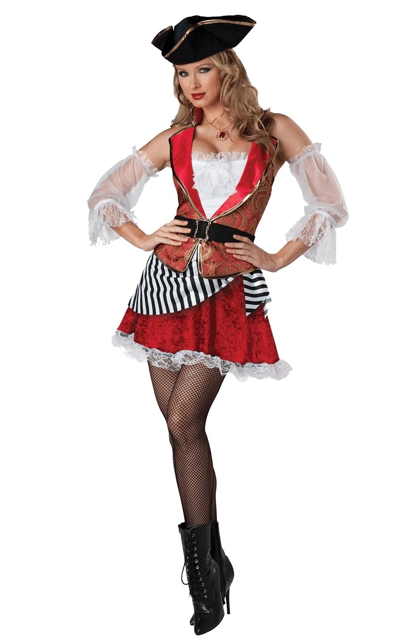 Ladies Pretty Pirate Outfit 3 Ladies Pretty Pirate Outfit