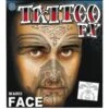 Maori Face Temp Tattoo