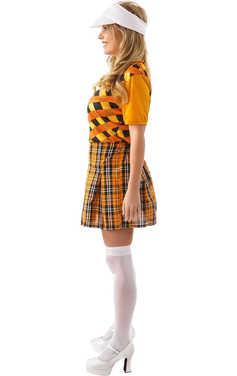 Orange And Black Female Golfer Costume 4 Orange And Black Female Golfer Costume - Image 2