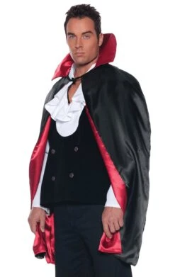 Reversible Black And Red Cape