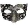 GENERIC Silver Masquerade Facepiece -Masquerade Costumes silver masquerade facepiece 208557