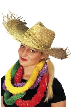 Smiffys Straw Hawaiian Beachcomber Hat