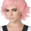 GENERIC Unisex Pink Feathered Cosplay Wig -Masquerade Costumes unisex pink feathered cosplay wig 139126