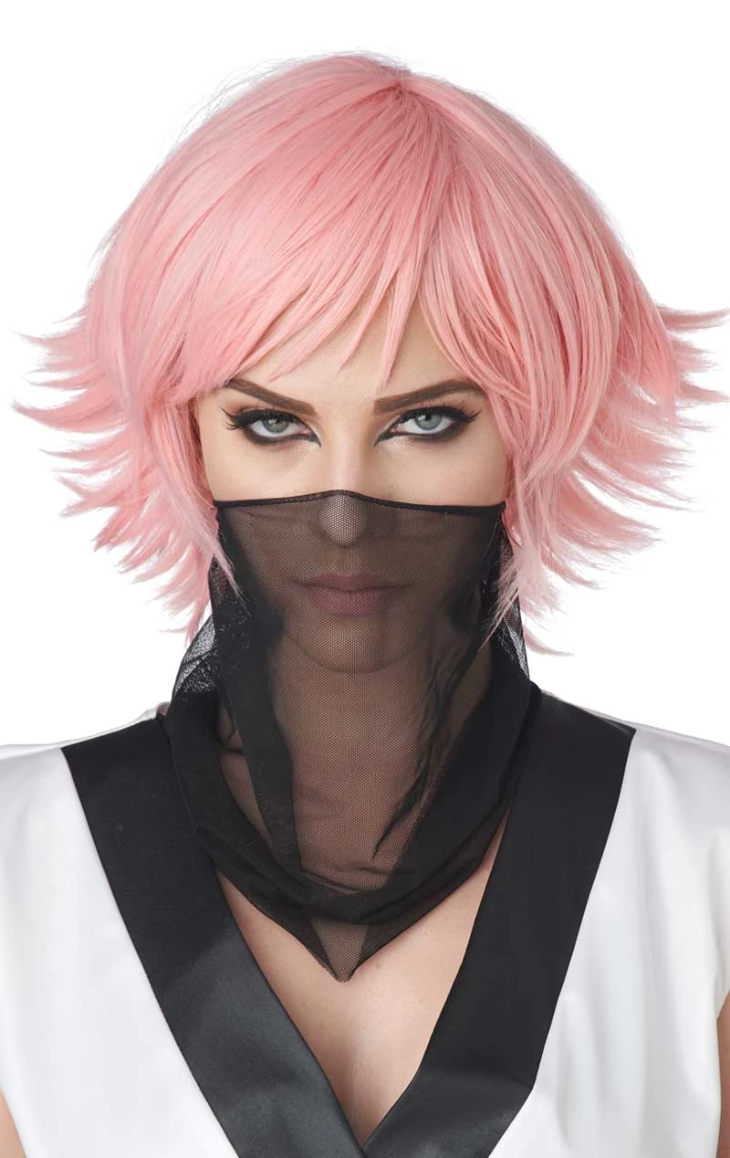 GENERIC Unisex Pink Feathered Cosplay Wig 4 GENERIC Unisex Pink Feathered Cosplay Wig - Image 2